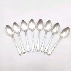 Tudor Plate Oneida Community Algonquin Set of 8 Teaspoon Vtg